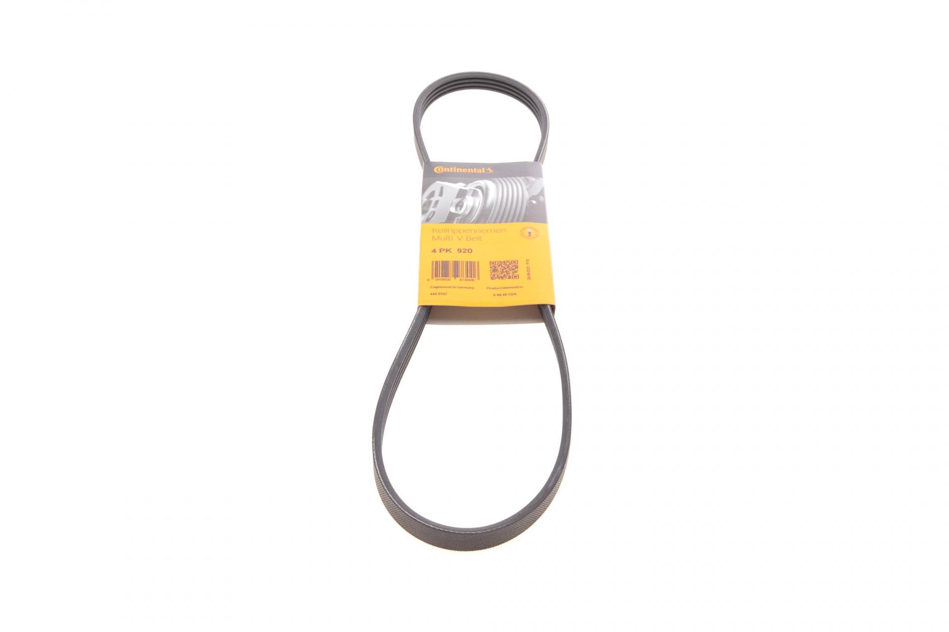 Ремень генератора Continental для Toyota Yaris 99-14/Corolla 92-95/Mazda Premacy 99-05/626 91-02/323 98-04 (4PK920)