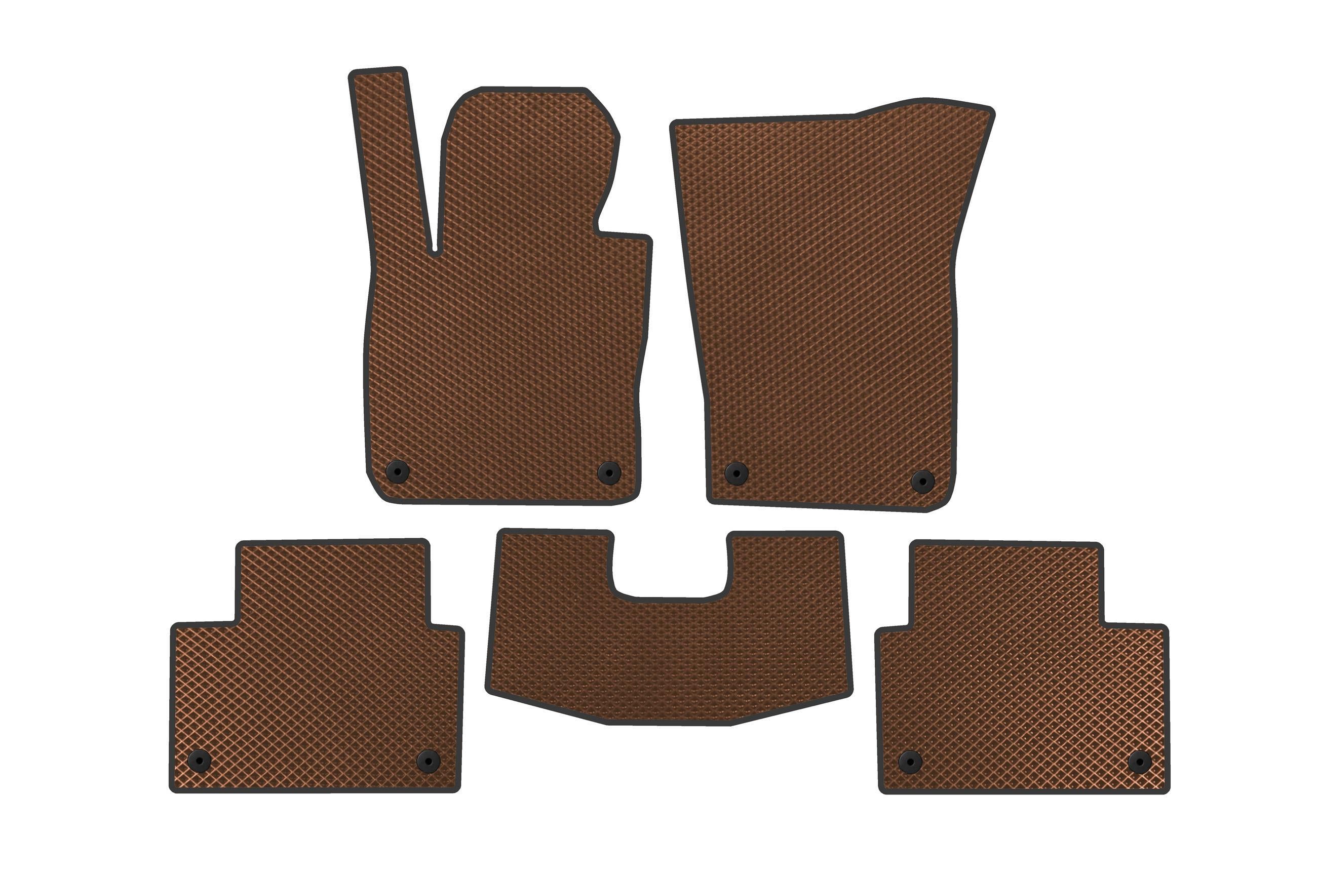 Коврики в автомобиль EVA Digital Designs SW для Volvo V60 2019- гг. этилвинилацетат Коричневый (183606)