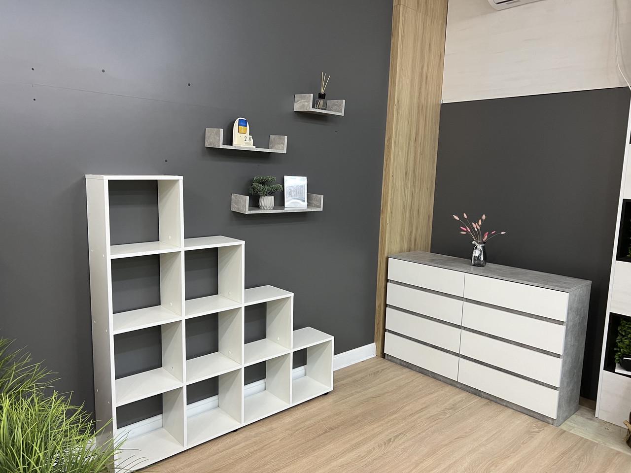 Стелаж на 10 комірок А-5 1400/1425/252 мм Білий - фото 5 Стелаж на 10 комірок А-5 1400/1425/252 мм Білий - фото 5