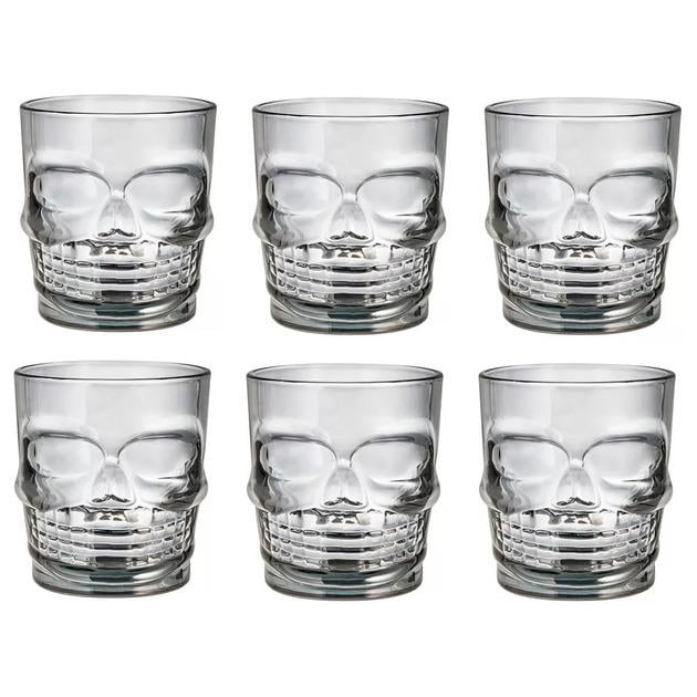 Набор стаканов R29803 Череп 6 шт. 300 мл Grey (2200000341242) - фото 1