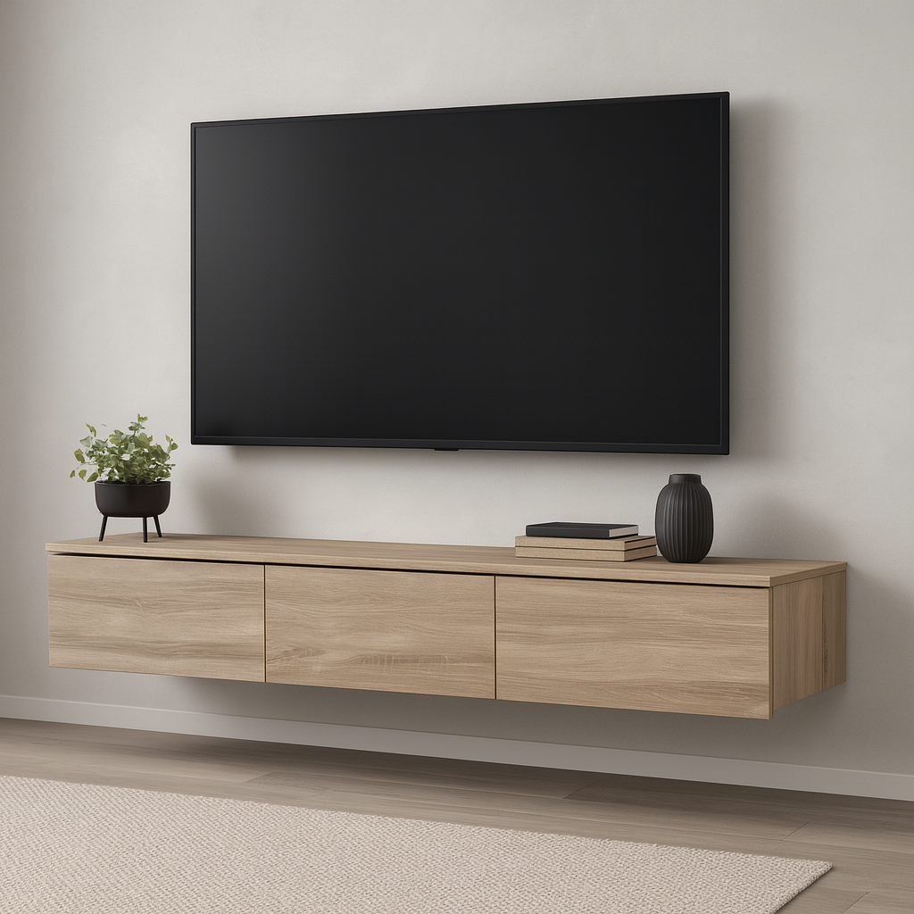 Тумба под телевизор ТВ2 SENAM 220х1400х360 мм ДСП Дуб Сонома - фото 1 Тумба под телевизор ТВ2 SENAM 220х1400х360 мм ДСП Дуб Сонома - фото 1