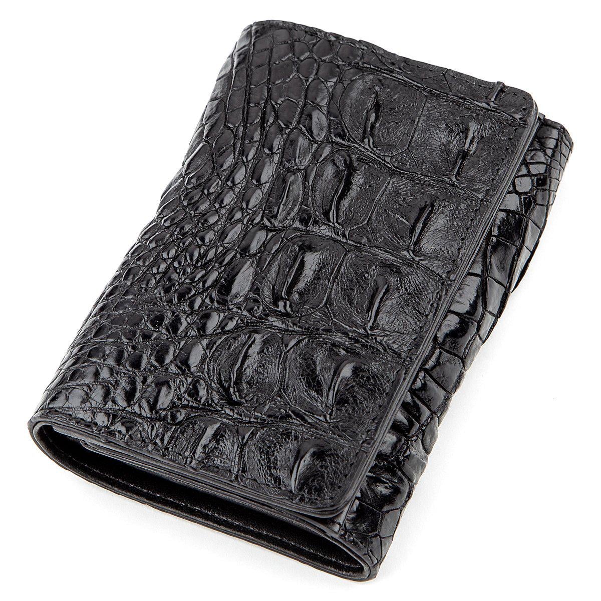 Кошелек Crocodile leather 18286 кожа Черный (23615) Кошелек Crocodile leather 18286 кожа Черный (23615)