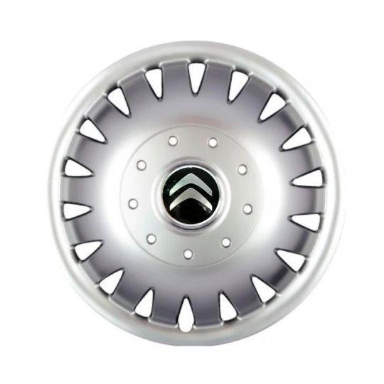 Автомобильные колпаки SKS 320 R15 с логотипом Citroen 4 шт. Серебристый