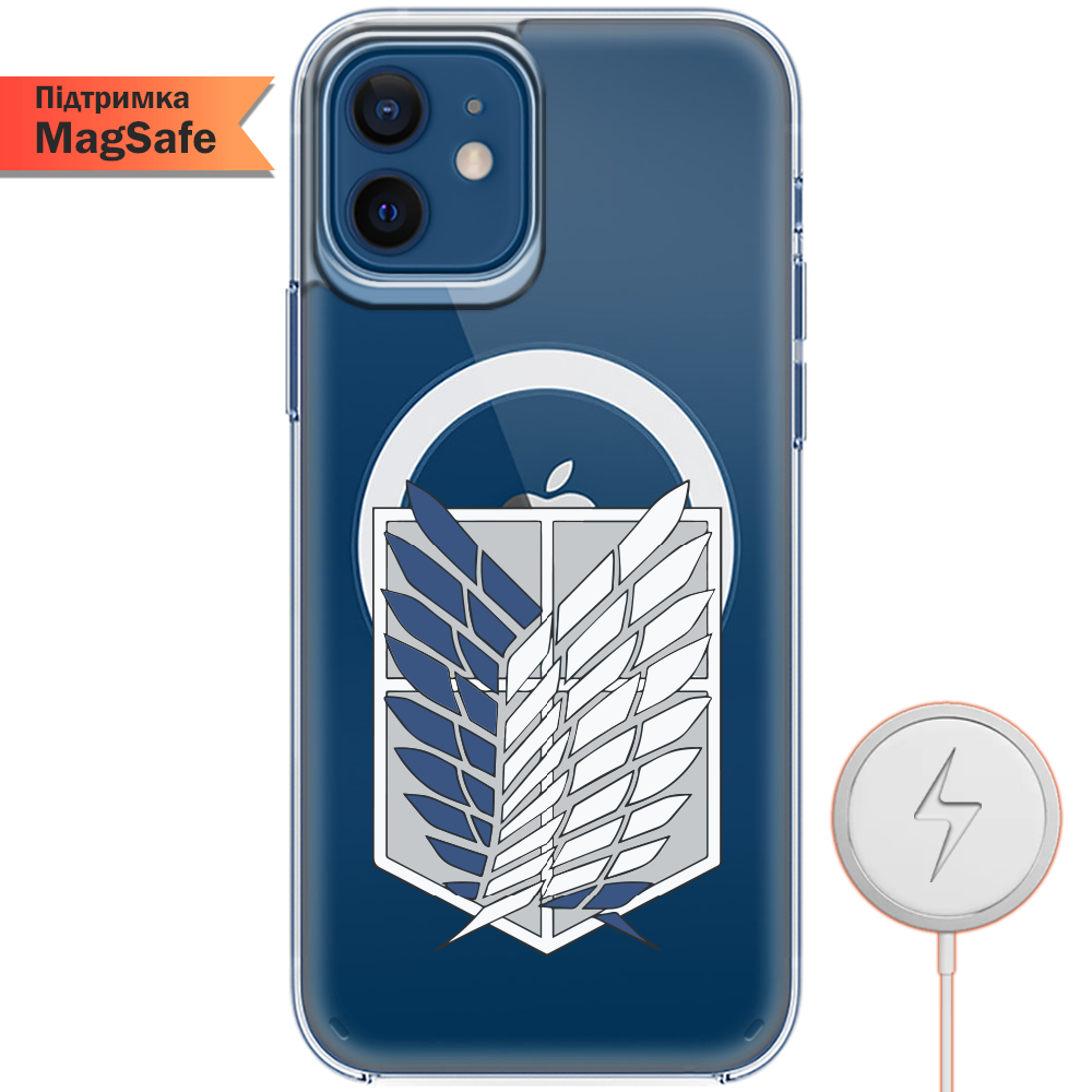 Чехол BoxFace iPhone 12 mini Атака Титанов Крылья Свободы Прозрачный силикон с поддержкой MageSafe (41084-bk88-41496)