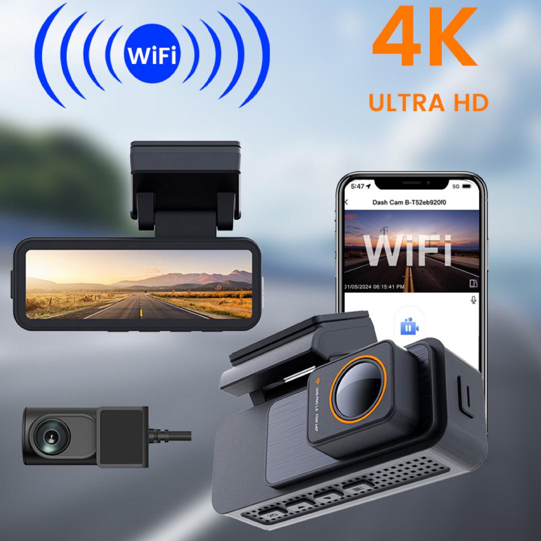 Видеорегистратор автомобильный Yikoo Fit Max X30 4K с двумя камерами Wi-Fi GPS и ночным видением - фото 7