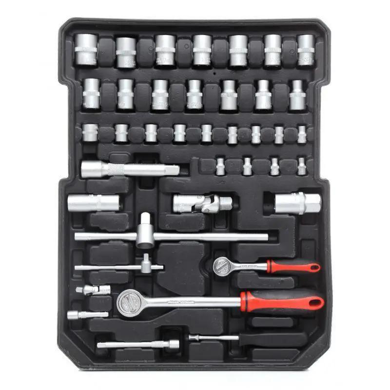 Набор инструментов для дома универсальный Kraft&Dele 188 шт. в чемодане Серебряный - фото 2 Набор инструментов для дома универсальный Kraft&Dele 188 шт. в чемодане Серебряный - фото 2