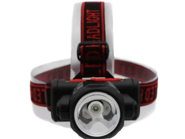 Фонарик налобный Bailong 4SMD/XPE USB Бело-красный (MX-00006727)