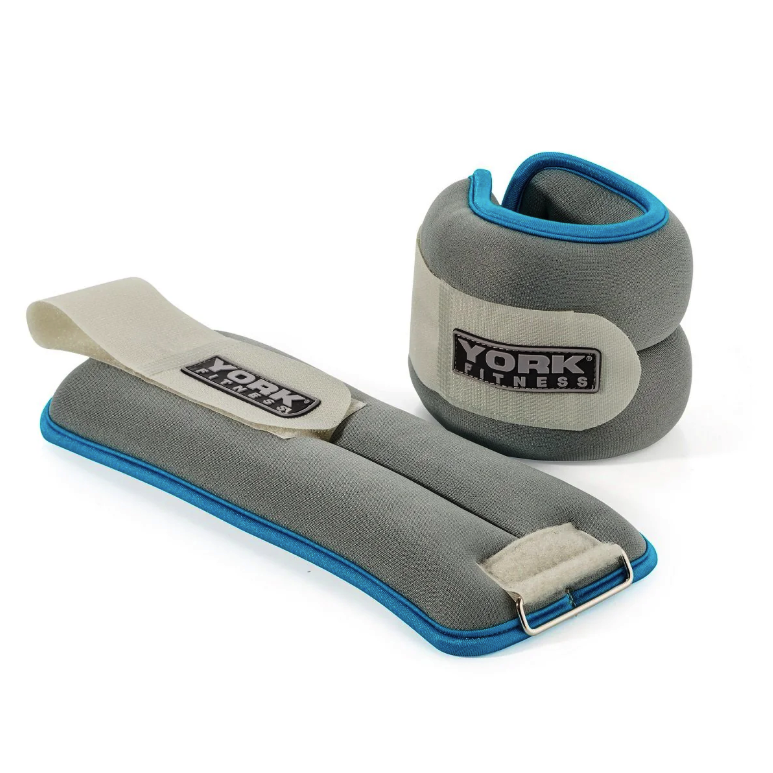 Утяжелители York Fitness Soft для рук и ног 2х2 кг Серый (5063)