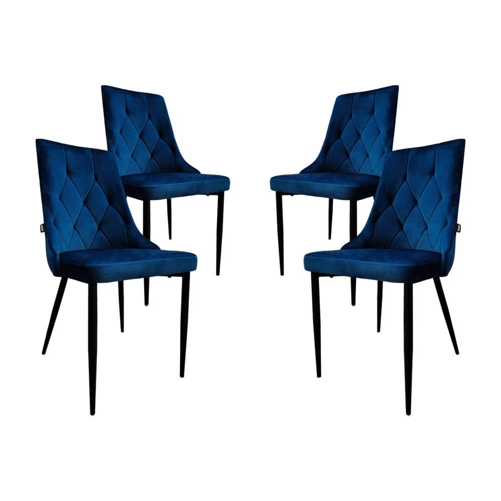 Стілець-крісло для кухні вітальні та кафе Bonro B-426 4 шт. Синій (42400828) Стілець-крісло для кухні вітальні та кафе Bonro B-426 4 шт. Синій (42400828)