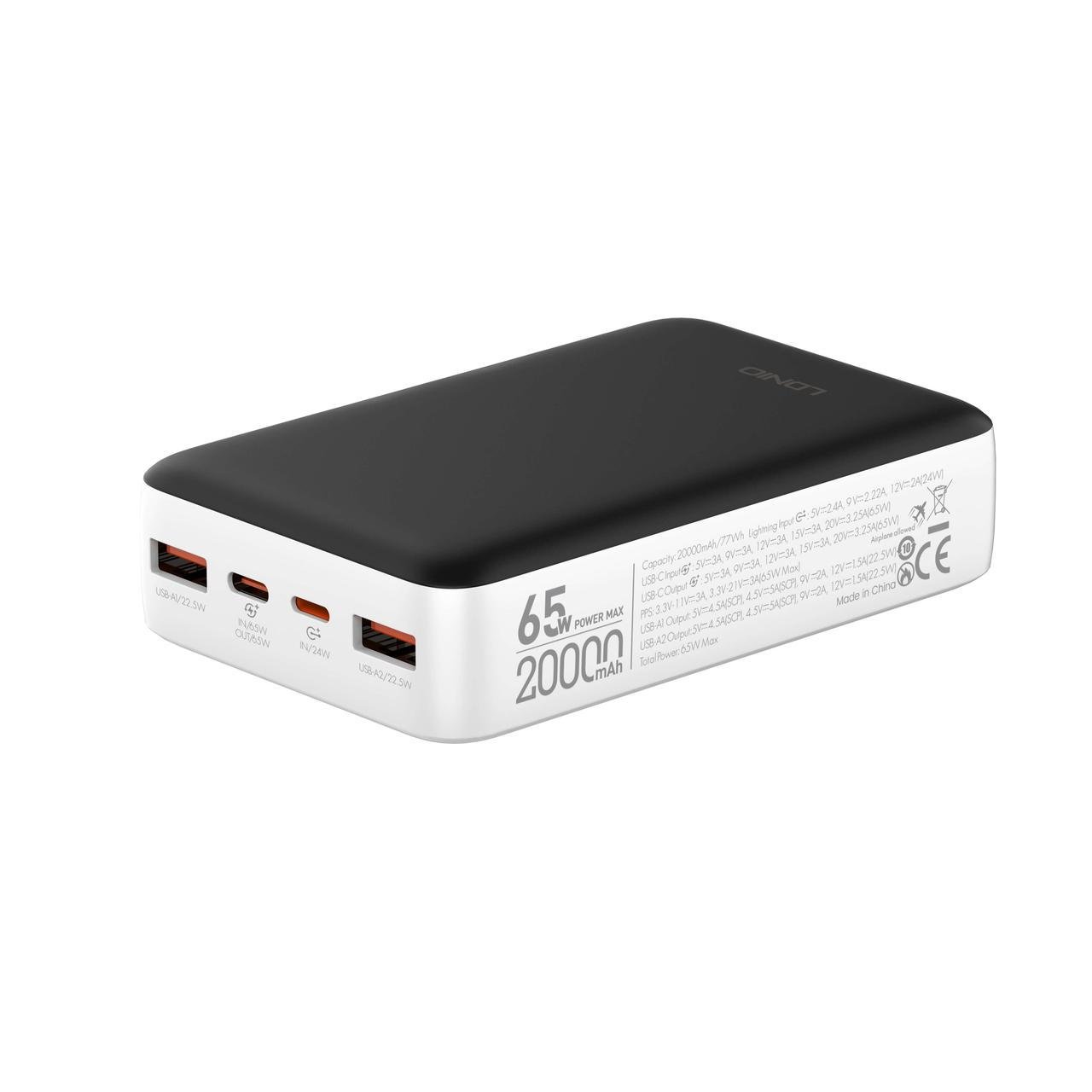 Повербанк LDNIO PQ27 для ноутбука PD QC 20000 mAh 65W (23132843) - фото 7