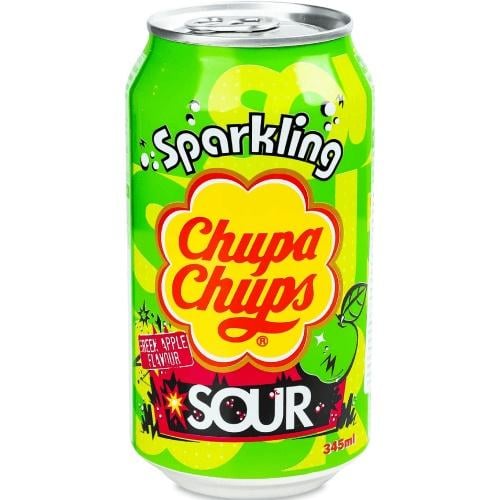 Напиток газированный Chupa Chups Sour Green Apple 345 мл (00030)
