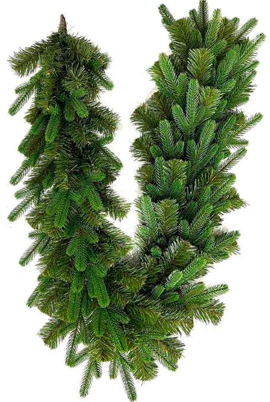 Гирлянда декоративная Юстина искусственная хвоя 150 см Зеленый (BD-UT1-159)