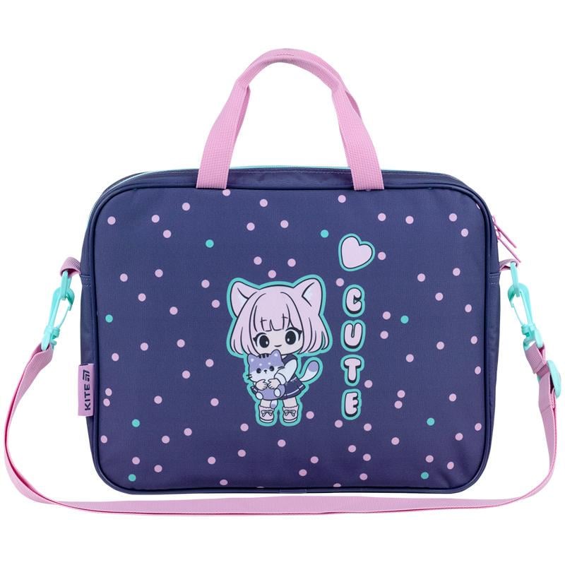 Сумка школьная текстильная KITE К26-589-3 Anime А4 на молнии 1 отделение/ремень/внутренний карман (132968)
