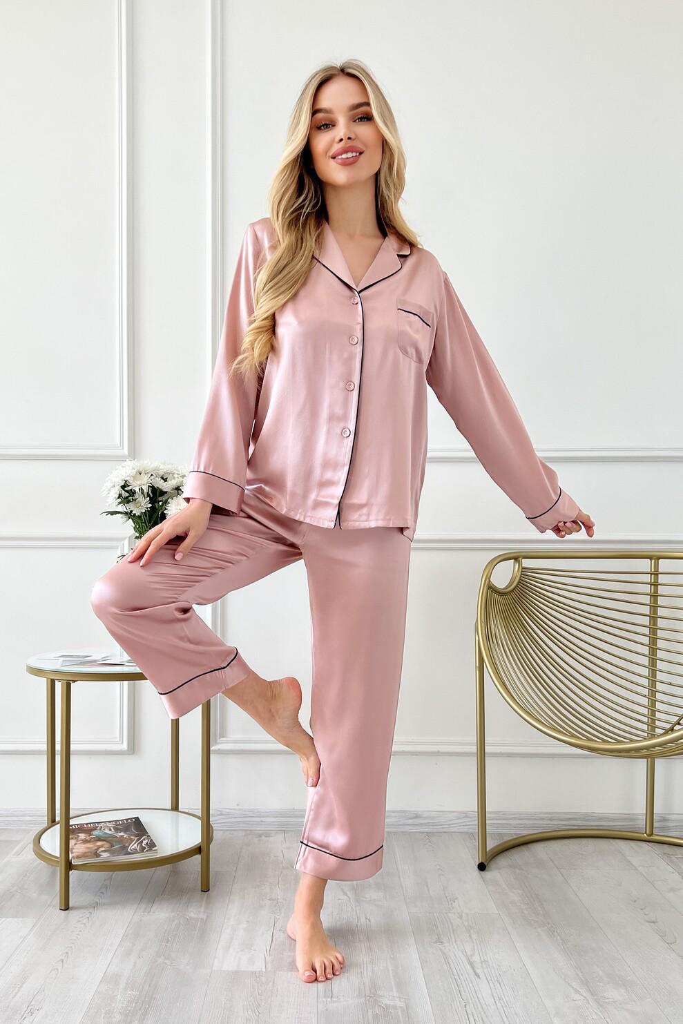 Пижама Silk Kiss Сидней M Пудровый (12765539) Пижама Silk Kiss Сидней M Пудровый (12765539)