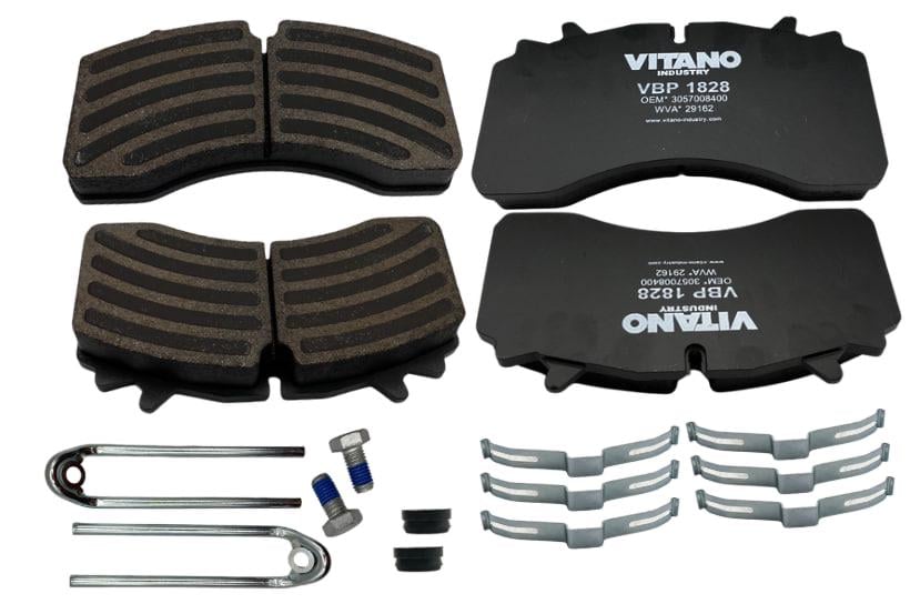 Тормозные колодки грузовые Vitano VBP1828 233501309 прицеп SAF/RVI/DAF/MAN/Mercedes-Benz (КИЛ848311)