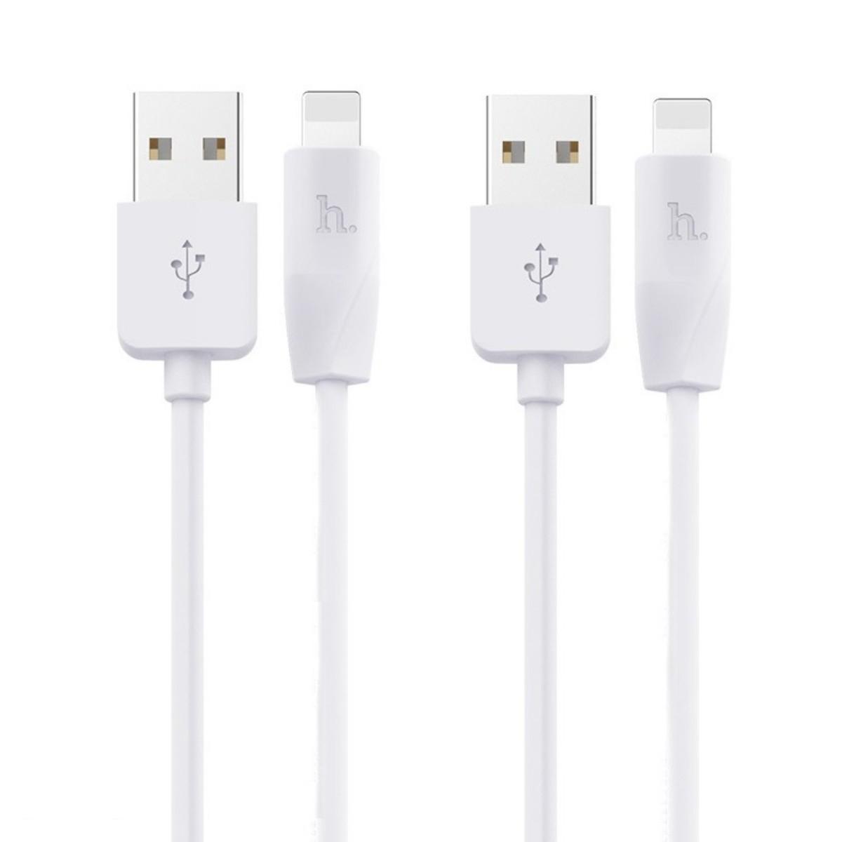 Кабель Hoco X1 Rapid charging cable for Lightning USB 1M  2pcs White