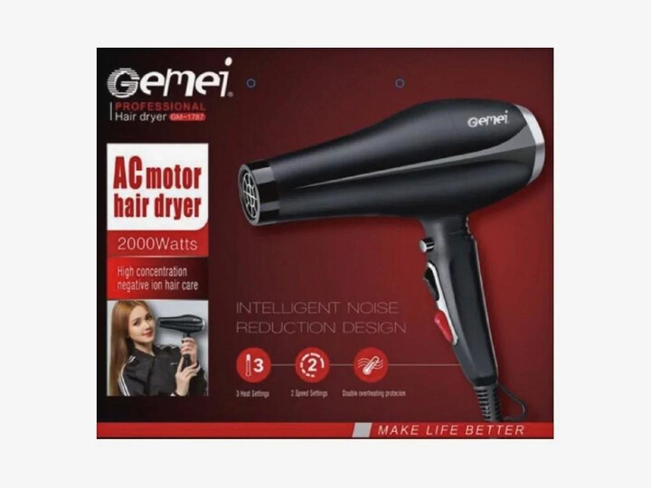 Фен Gemei Gm-1787 2000 Вт (ML-04322) - фото 3