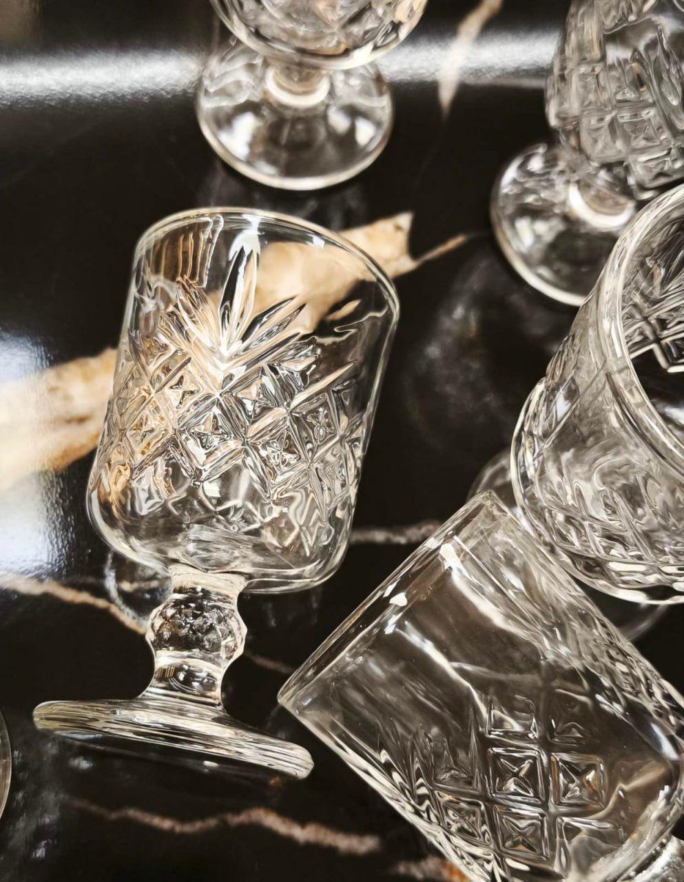 Набор рюмок на ножках F-207 60 мл 6 шт. Прозрачный (102-302) - фото 4