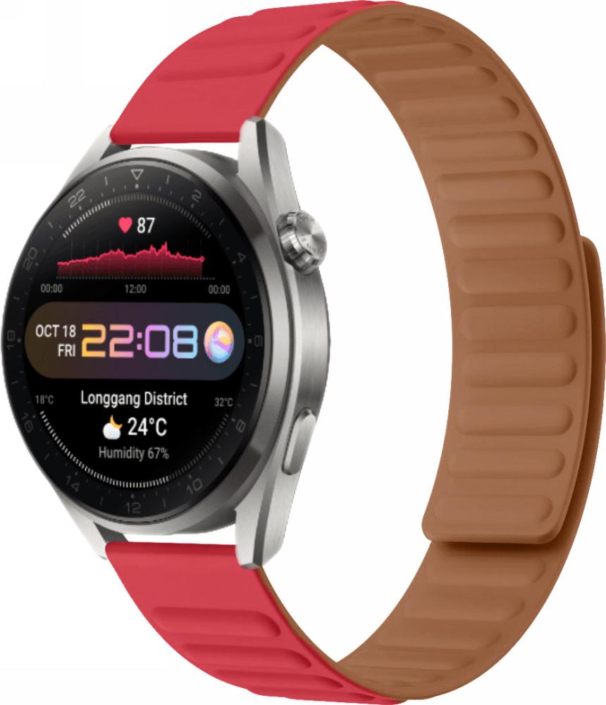 Ремінець Magneter для Huawei Watch 3 Pro Red (26647-2D)