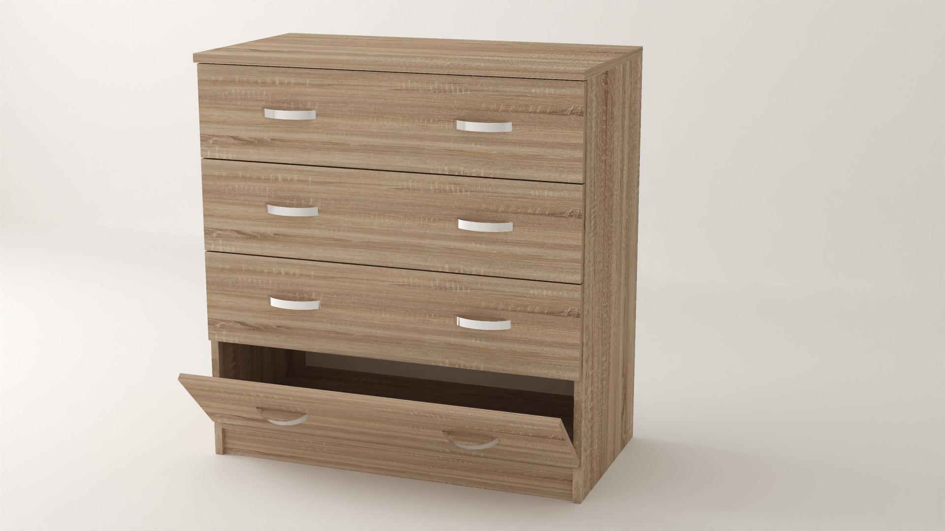 Комод Алекса ВК-20 90х45х90 см Дуб сонома (61016) - фото 1 Комод Алекса ВК-20 90х45х90 см Дуб сонома (61016) - фото 1