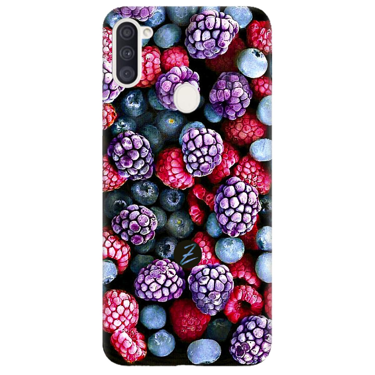 Силиконовый чехол Zorrov для Samsung Galaxy A11 - Frosty berry (14140040099099933)