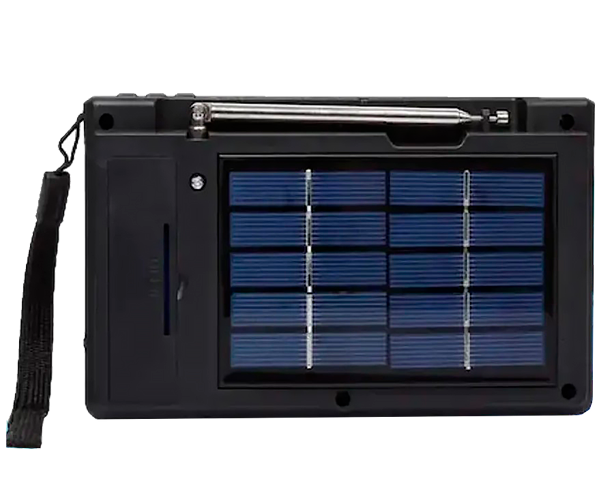 Радиоприемник портативный NNS NS-2040S Solar с фонарем/солнечной панелью/Bluetooth/USB/TF Черный (24406-NS-2040S_844) - фото 4