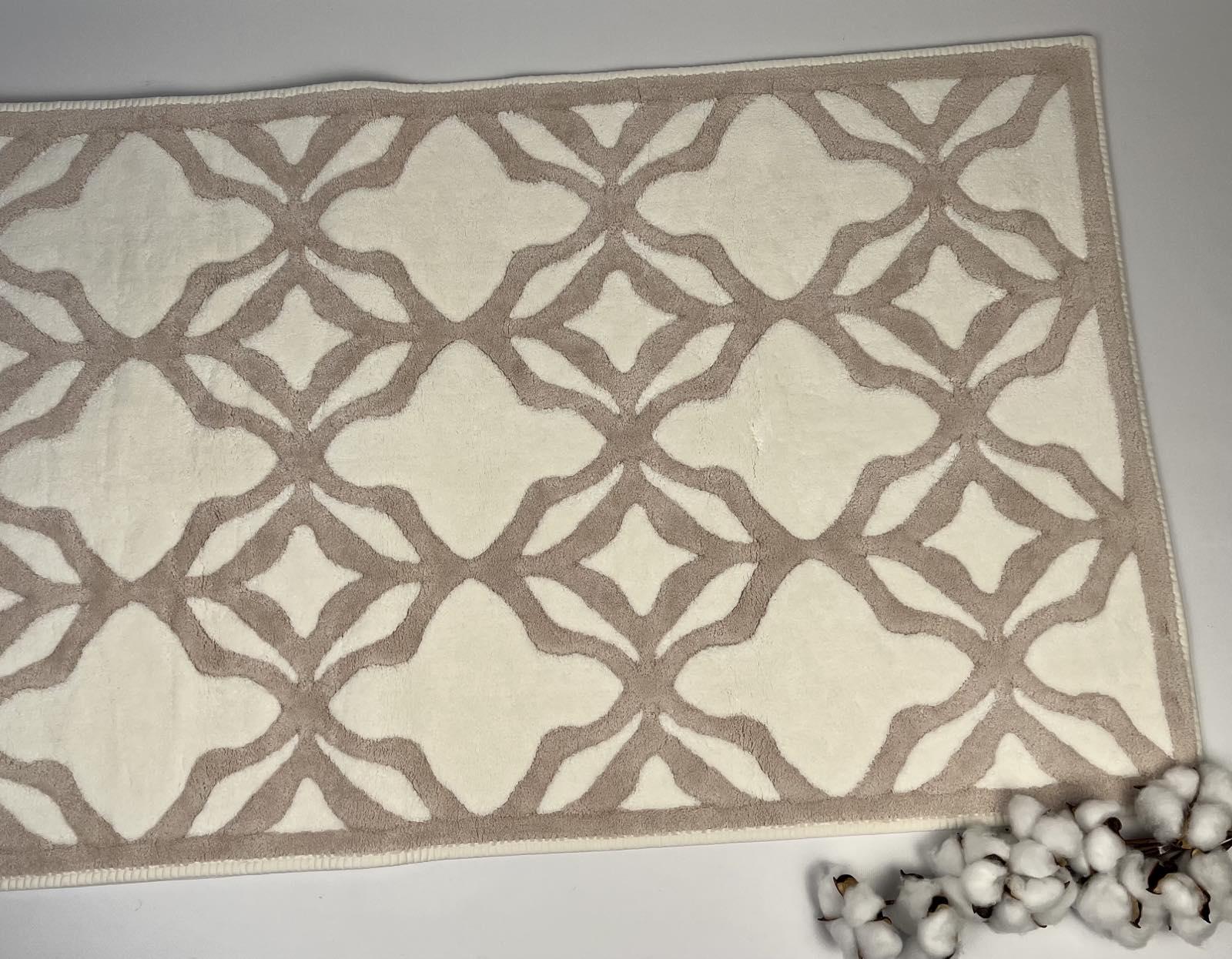 Коврик Set Maison D'or Barnella 60x100 см Karo/Krem/Vizon (CN23398)