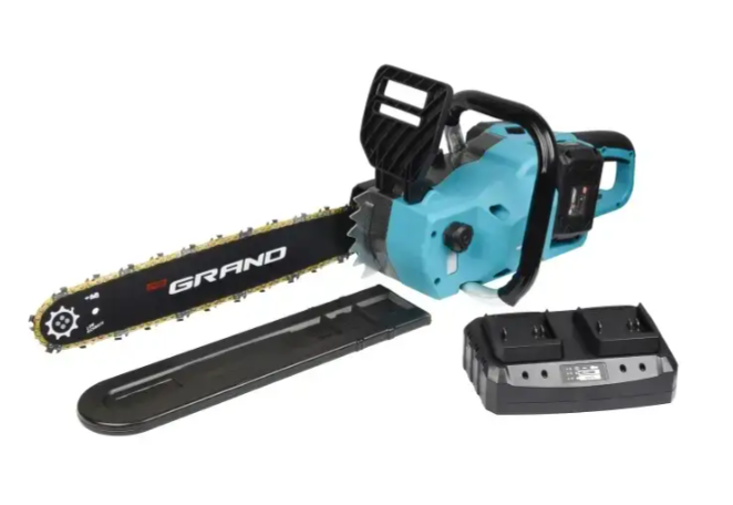 Электропила аккумуляторная Grand бесщеточная шина 400 мм/2хАКБ 6 Ah 40V 16" (32958845) Электропила аккумуляторная Grand бесщеточная шина 400 мм/2хАКБ 6 Ah 40V 16" (32958845)