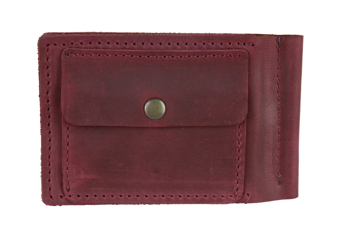 Кошелек FREESKIN с зажимом и монетницей Марсала - фото 2 Кошелек FREESKIN с зажимом и монетницей Марсала - фото 2