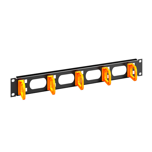 Кабельный организатор односторонний Conteg DP-VP-P1-OR 1U скобы 40x50 мм Orange (29596705)