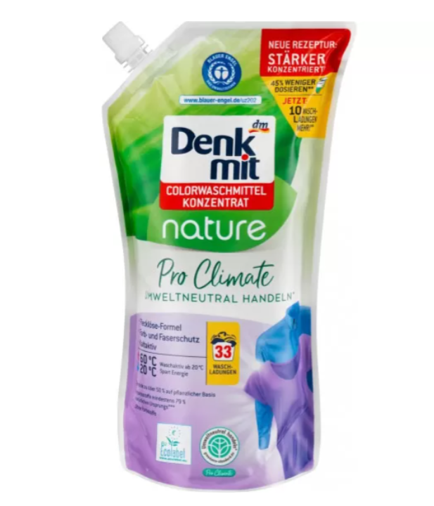 Гель для стирки цветных тканей Denkmit Nature Pro Climate 33 стирки (2182877036)