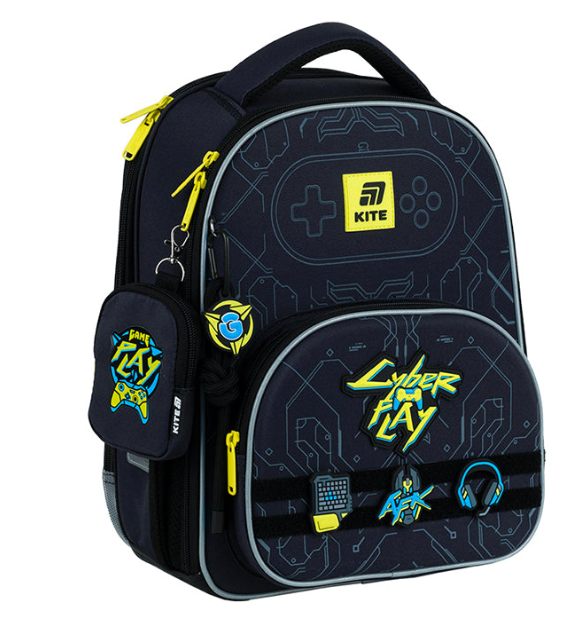 Школьный рюкзак каркасный KITE Education Cyber K25-556M-2 (4063276198112)
