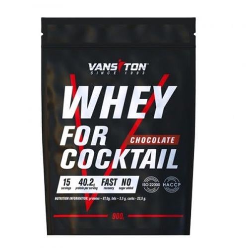 Протеїн Vansiton Whey For Coctail 900 г 15 порцій Chocolate