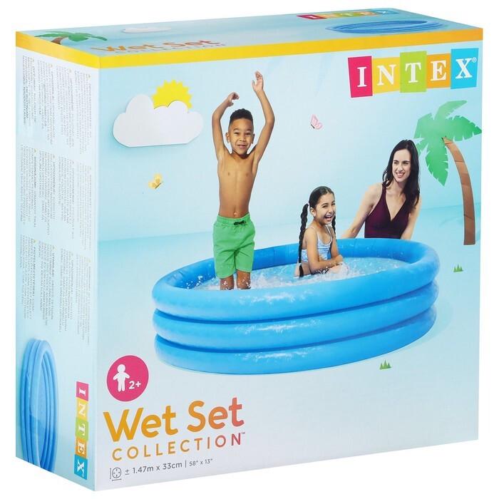 Басейн надувний дитячий Intex Crystal Blue 147х33 см (28443305) - фото 5
