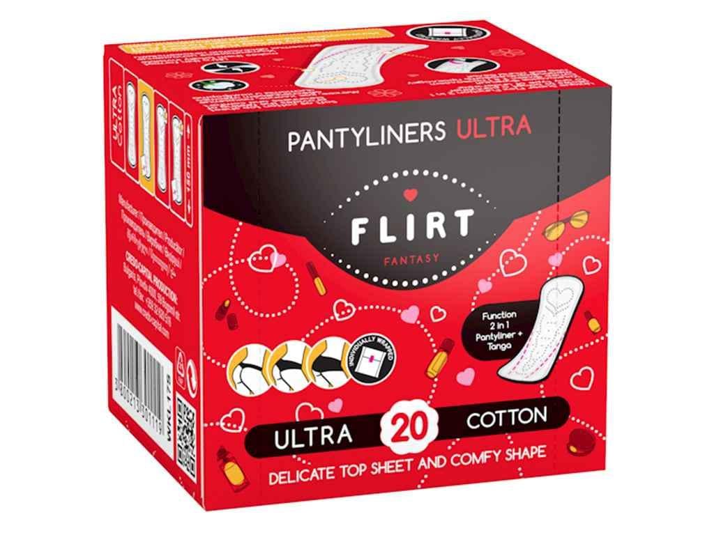 Прокладки ежедневные fantasy FLIRT ultra cotton&light 20 шт. (139822)