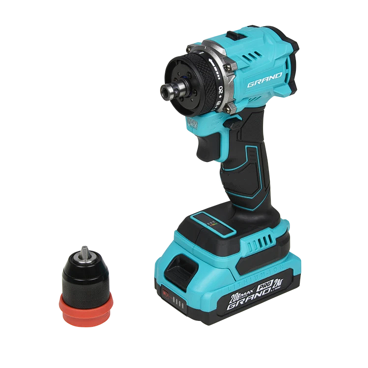 Шуруповерт аккумуляторный Grand ДА-20/2 DFR BL бесщеточный/съемный патрон (2610) Шуруповерт аккумуляторный Grand ДА-20/2 DFR BL бесщеточный/съемный патрон (2610)