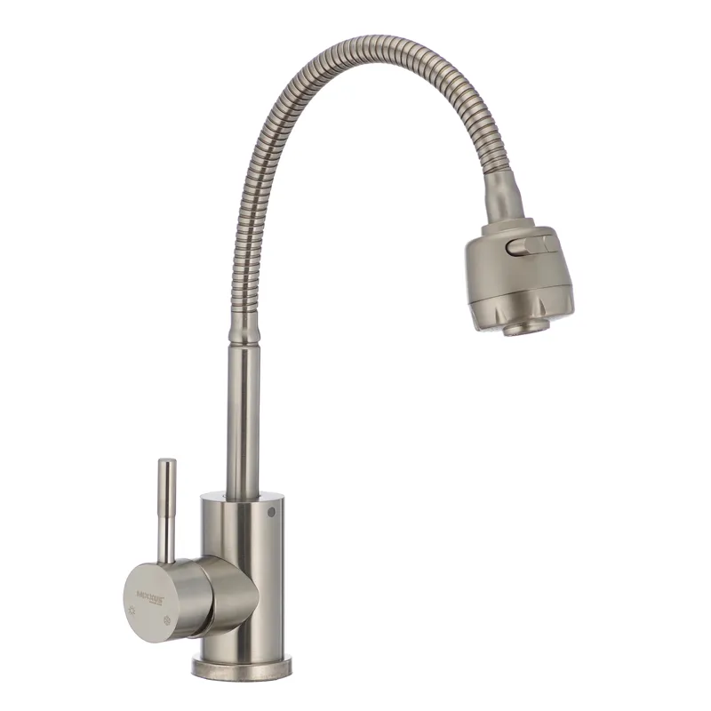 Смеситель для кухни MIXXUS SUS 011 с гибким сливом (SS0006)