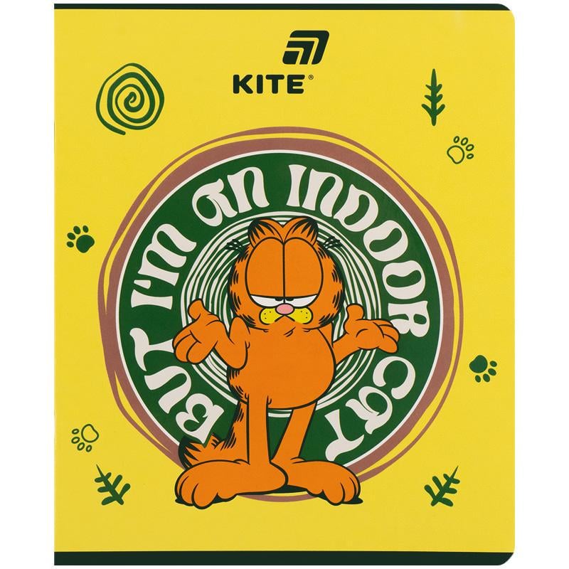 Тетрадь школьная KITE Garfield клетка 48 л. (GF26-259)
