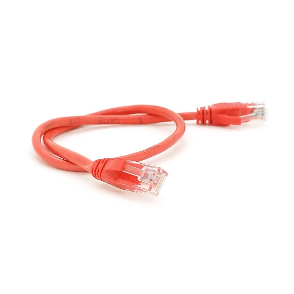 Патч-корд литий Ritar UTP RJ45 Cat,5e 0,5 м Cu мідь Червоний
