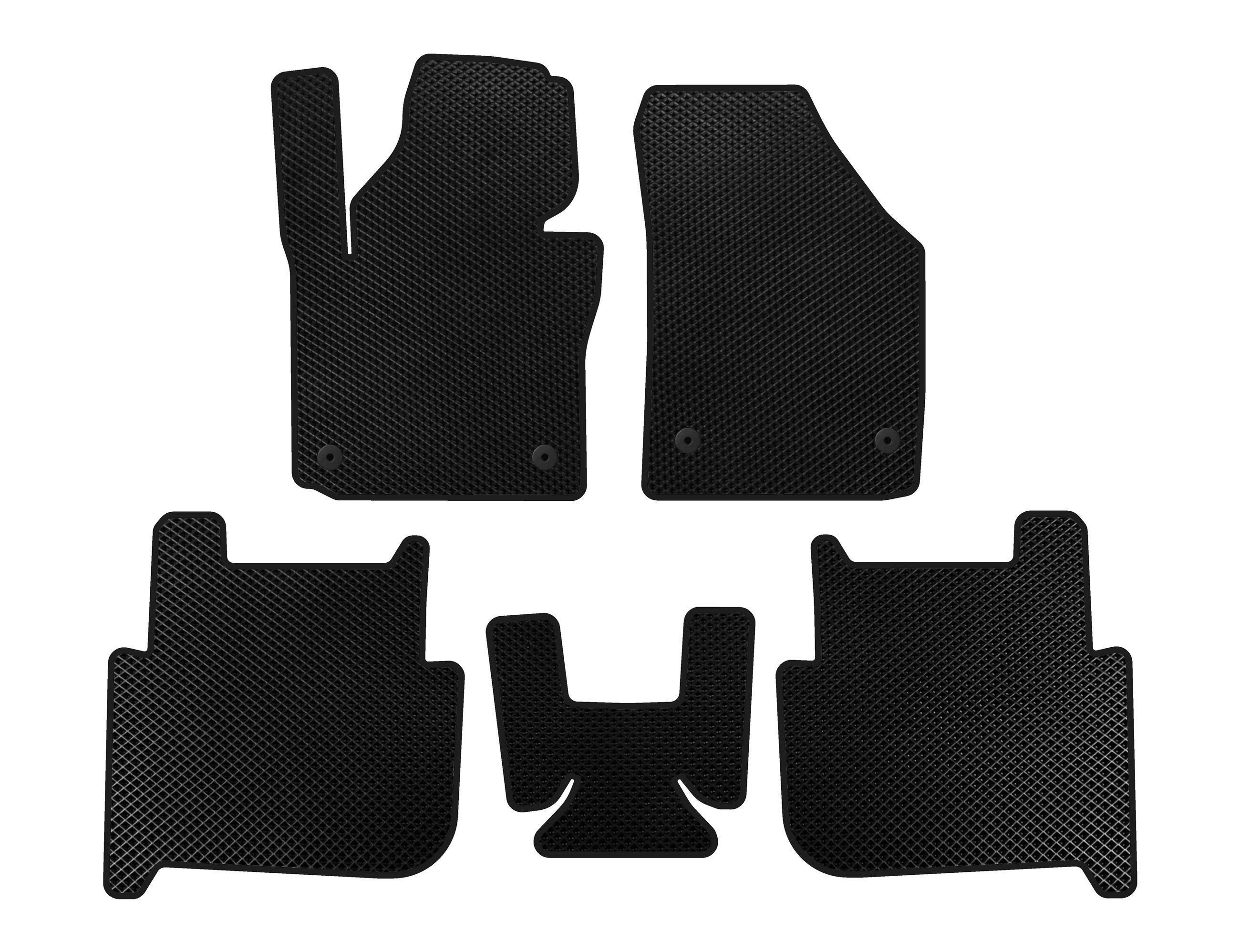 Коврики Digital Designs для Volkswagen Touran 2003-2010 гг. этилвинилацетат Черный (133698)