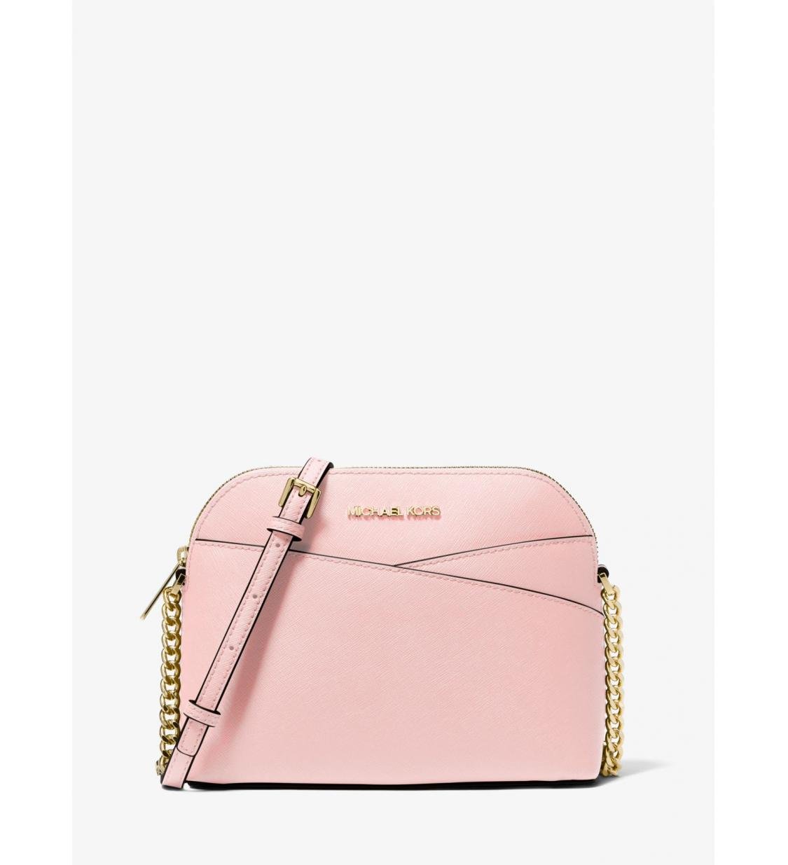 Сумка жіноча Michael Kors Jet Sset Travel Medium Dome Crossbody Bag Рожевий