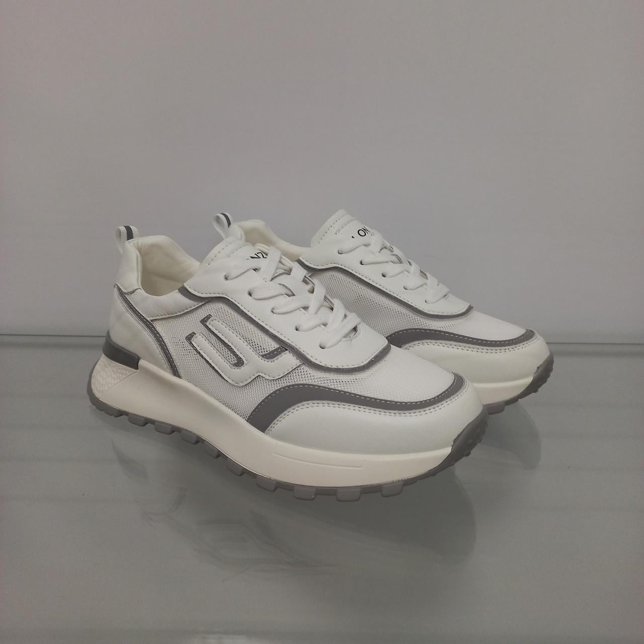 Кросівки жіночі літні з сіткою на платформі р. 37 Білий (33384519)