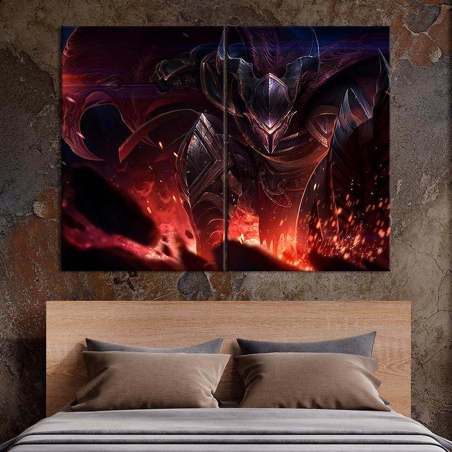 Настенний декор Бронированный воин игра League of Legends 71x51 см (A223-2)