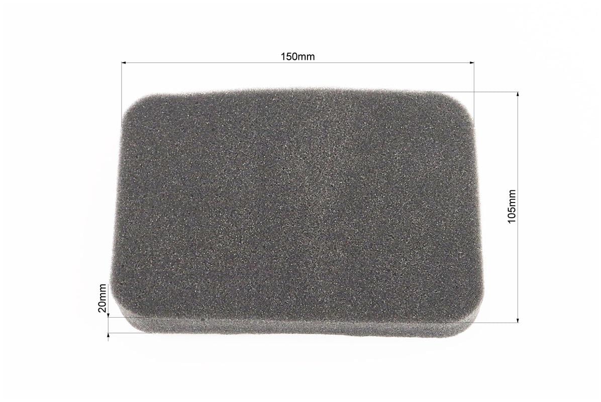 Фильтр воздушный-элемент поролон 150х105х20 мм для генераторов 4-6 кВт - фото 2