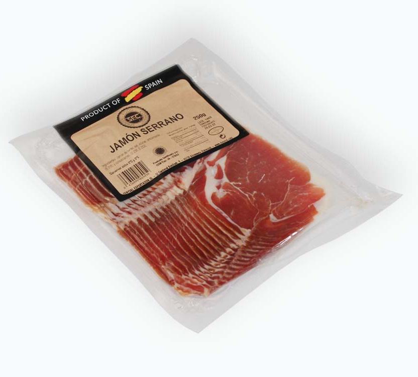 Хамон испанский JAMON SERRANO нарезка 250 г