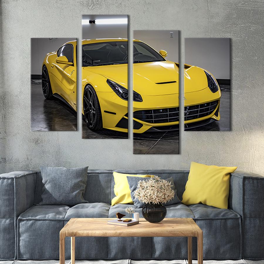 Картина модульная из 4 частей Стильный Ferrari L 129x90 см (122-42)