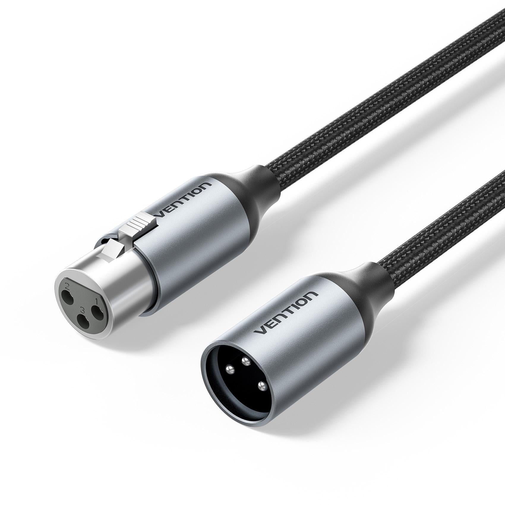 Кабель микрофонный Vention XLR 1 м Серый (BKHHF) Кабель микрофонный Vention XLR 1 м Серый (BKHHF)