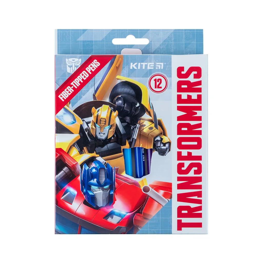 Фломастери KITE Transformers 12 шт. Різнокольоровий (TF24-447)