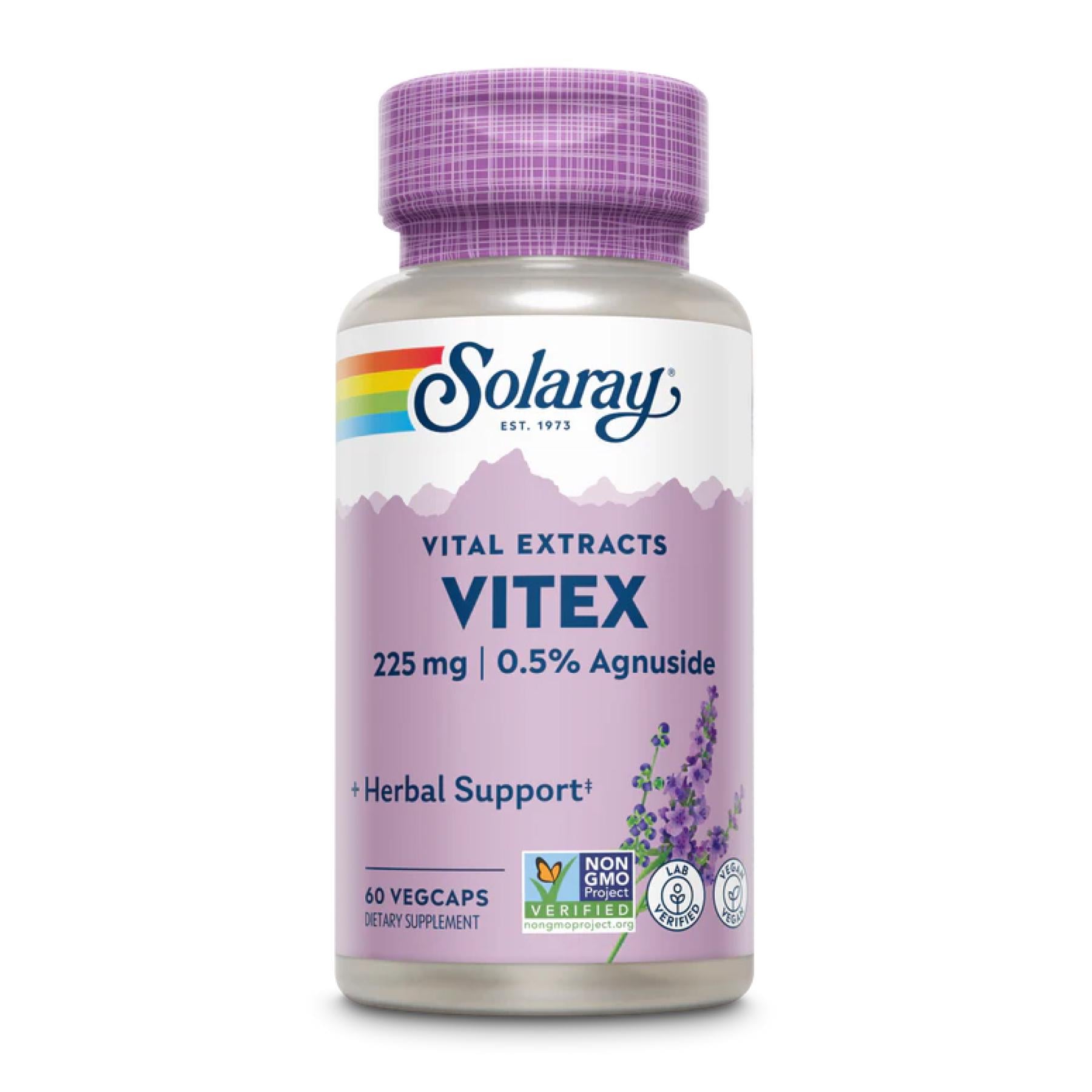 Витекс экстракт ягод Solaray Vitex Chaste Berry Extract 225 мг 60 vcaps Витекс экстракт ягод Solaray Vitex Chaste Berry Extract 225 мг 60 vcaps