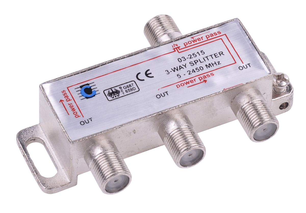 Разветвитель антенный 3-Way 5-2450 MHz с проходом питания ZLA0636 (2141813201)